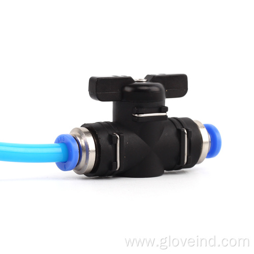 BUC Plastic Pneumatic Hand Valve Speed Flow Controller